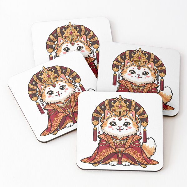Item preview, Cute Royal Imperial Cat Royal Empress Kitten Art designed and sold by Hiril Sindarim.