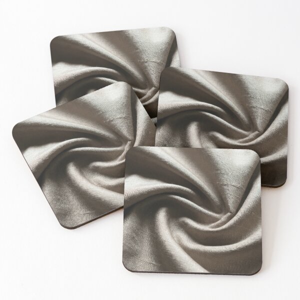 Item preview, Swirled Taupe Silk Fabric designed and sold by KaiWaiGallery.