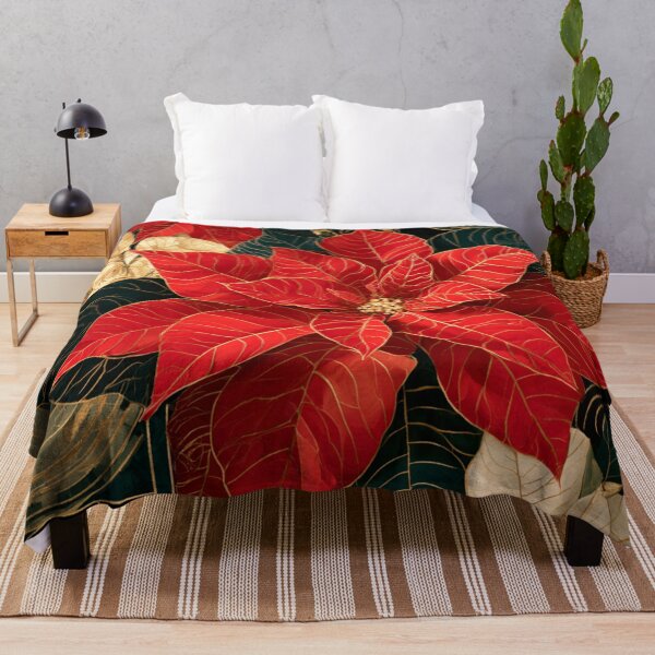 Item preview, Golden Poinsettia Tapestry designed and sold by Susan Rydberg.