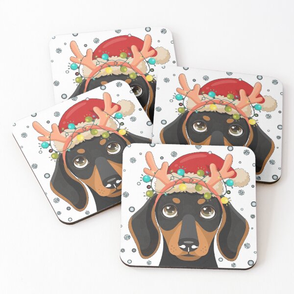 Item preview, Reindeer Santa Dachshund Sausage Dog Christmas Classic T-Shirt designed and sold by LoveyBug78.