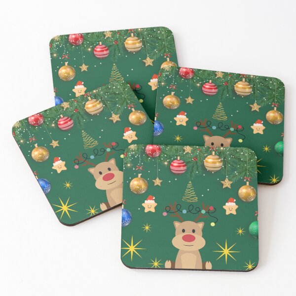 Item preview, Festive decorations featuring reindeer and Christmas stars designed and sold by Azurart2.