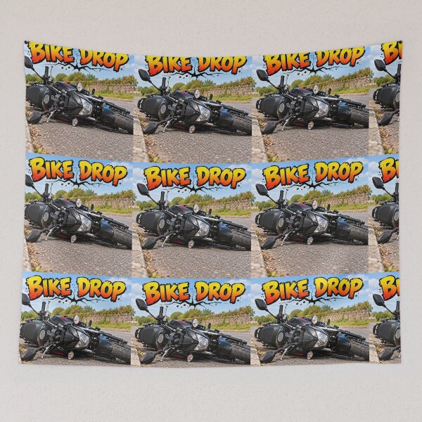 Item preview, Bike Drop – Funny Motorcycle Mic Drop Biker Humour designed and sold by Hornace88studio.