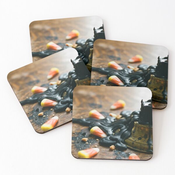 Item preview, Dripping Black Candle Candy Corn designed and sold by KaiWaiGallery.