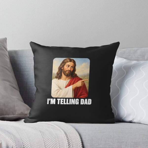 Item preview, I’m Telling Dad – Jesus Christian Humor designed and sold by Quirky Cotton Collective.
