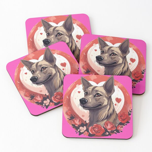 Item preview, Valentine Space Dog Stickers Galactic Wonders Vibrant Space and Planet Sticker Collection Amelia designed and sold by UncleFizziwigs.