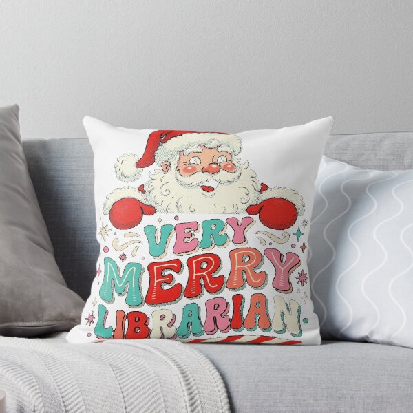 Item preview, Very Merry Librarian Christmas Oversized T-Shirt designed and sold by RoReshop.