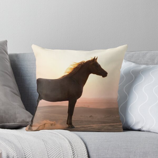 Item preview, Dark Stallion at Desert Sunset designed and sold by KaiWaiGallery.
