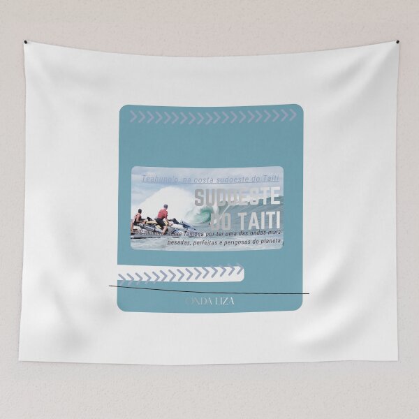 Item preview, Southwest Tahiti French Polynesia Surf Poster designed and sold by OndaLiza.
