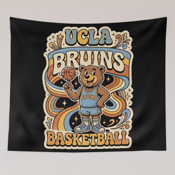 Item preview, UCLA Bruins Basketball Retro 70s Vintage Mascot Groovy Style designed and sold by Thogan0416.