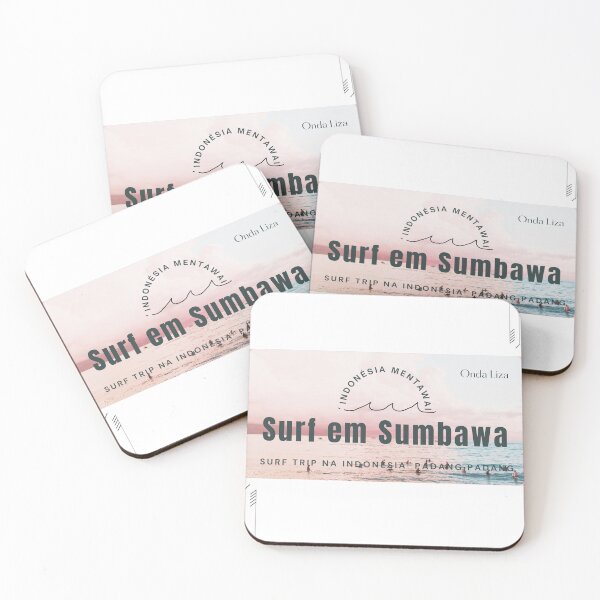 Item preview, Surf in Sumbawa Indonesia Retro Surf Trip Poster designed and sold by OndaLiza.