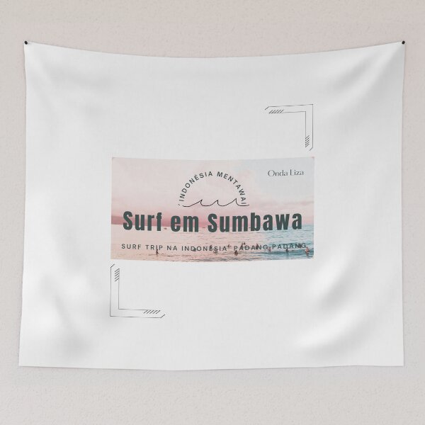 Item preview, Surf in Sumbawa Indonesia Retro Surf Trip Poster designed and sold by OndaLiza.