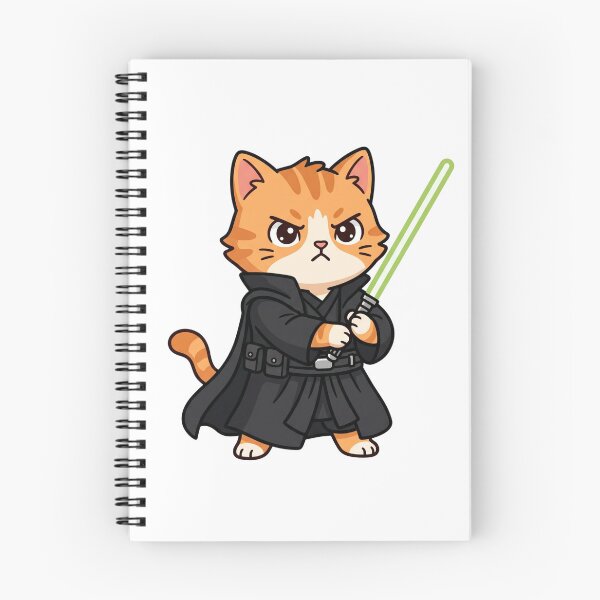 Item preview, Cute Space Knight Ginger Cat Green Laser Sword Art designed and sold by Hiril Sindarim.