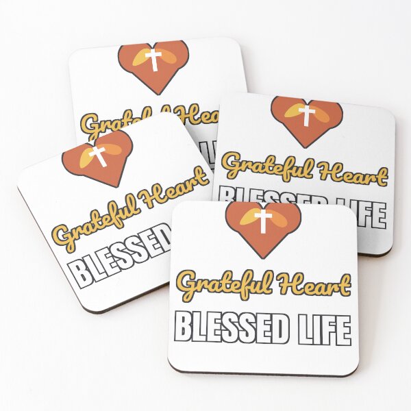 Item preview, Grateful Heart Blessed Life - Christian Fall Design designed and sold by dominionartist.