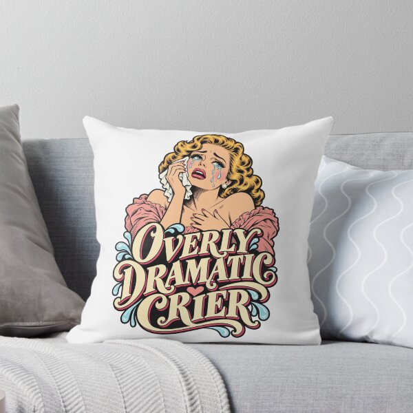 Item preview, Overly Dramatic Crier Funny Crybaby Soap Opera Drama Queen Vintage Retro designed and sold by North Shore Prints.