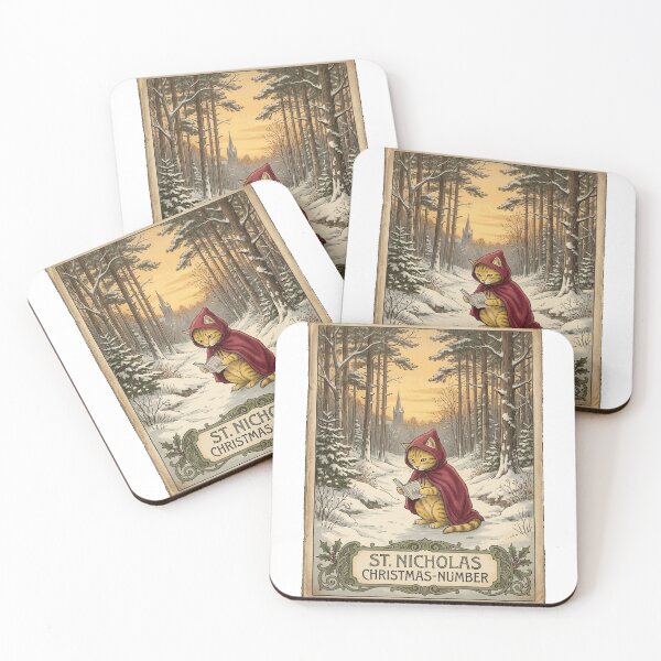 Item preview, Vintage Cat Christmas - St. Nicholas Magazine Parody. #2 Classic T-Shirt designed and sold by Atros.