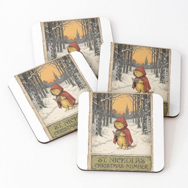 Item preview, Vintage Cat Christmas - St. Nicholas Magazine Parody. Classic T-Shirt designed and sold by Atros.