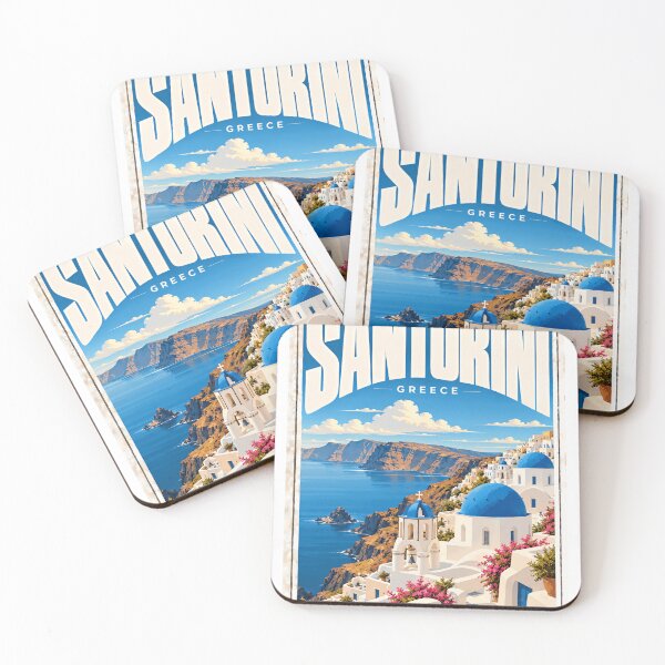 Item preview, Santorini Greece Travel Destination Vacation Souvenir designed and sold by ManilStuck237.