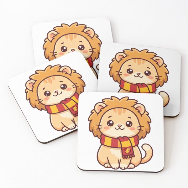 Item preview, Cute Wizard School Lion Scarf Cat Art designed and sold by Hiril Sindarim.