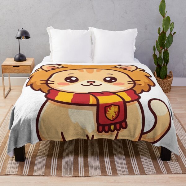 Item preview, Cute Wizard School Lion Scarf Cat Art designed and sold by Hiril Sindarim.