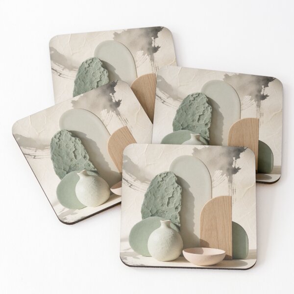 Item preview, Spring Renewal - Organic Sage Green Abstract Wall Art designed and sold by nhk999.