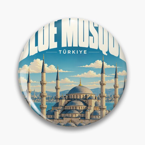 Artikelvorschau, Blaue Moschee Türkiye Istanbul Reise-Wahrzeichen-Souvenir entworfen und verkauft von AncientClouds25.