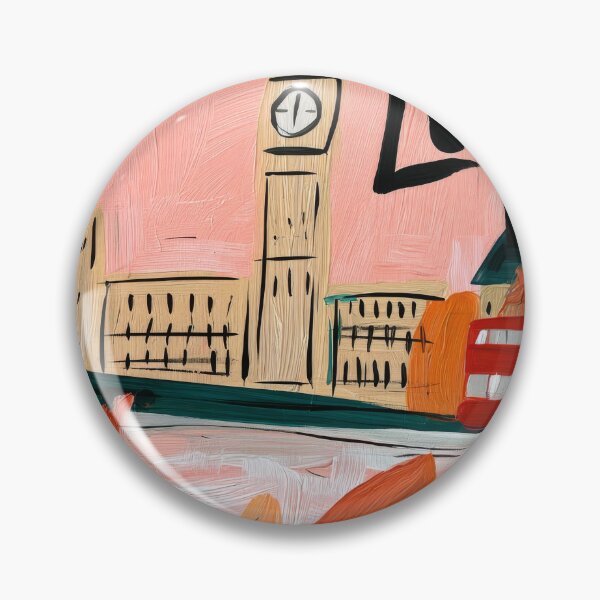 Item preview, Explore Autumn in London with a Classic Red Bus, Big Ben, and Brilliant Fall Colors designed and sold by OlfactoART Studio.