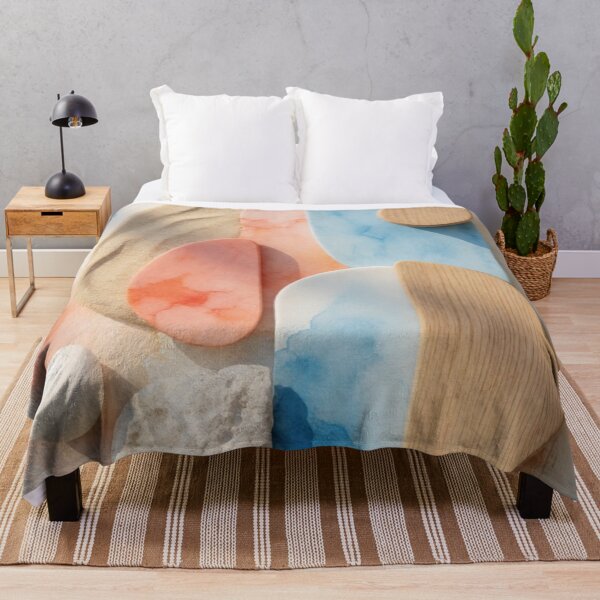 Item preview, Summer Breeze - Coastal Abstract Japandi Wall Art designed and sold by nhk999.