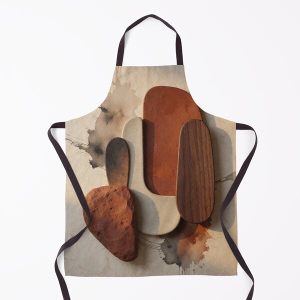 Item preview, Autumn Harmony - Earth Tone Abstract Japandi Artwork designed and sold by nhk999.