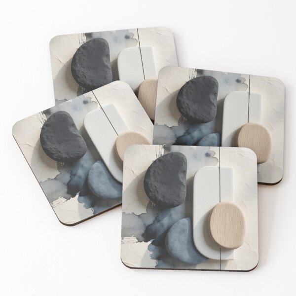 Item preview, Winter Serenity - Minimalist Japandi Abstract Wall Art designed and sold by nhk999.
