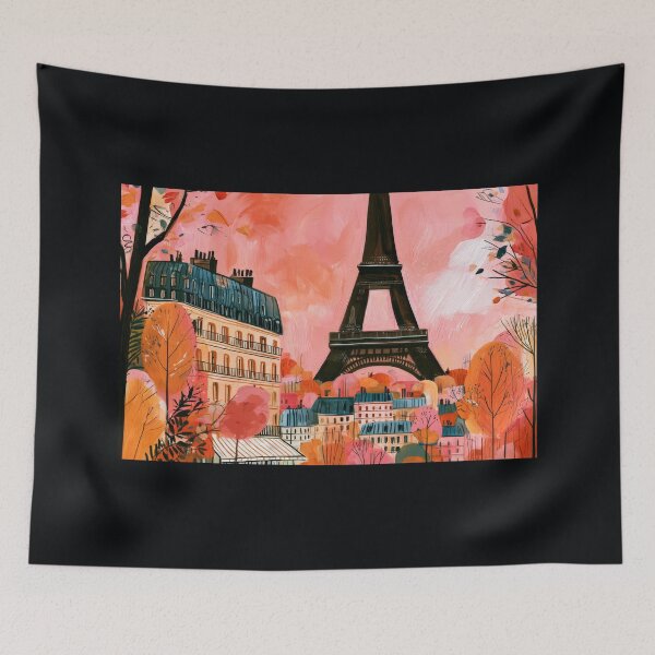 Item preview, Experience Paris the City of Lights in the Fall- Eiffel Tower and Colorful Autumn Cityscape designed and sold by OlfactoART Studio.