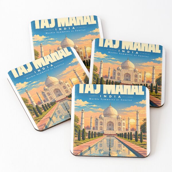 Item preview, Taj Mahal India Marble Symmetry At Sunrise World Wonder Historic Landmark designed and sold by ManilStuck237.