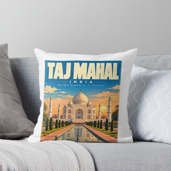 Item preview, Taj Mahal India Marble Symmetry At Sunrise World Wonder Historic Landmark designed and sold by ManilStuck237.