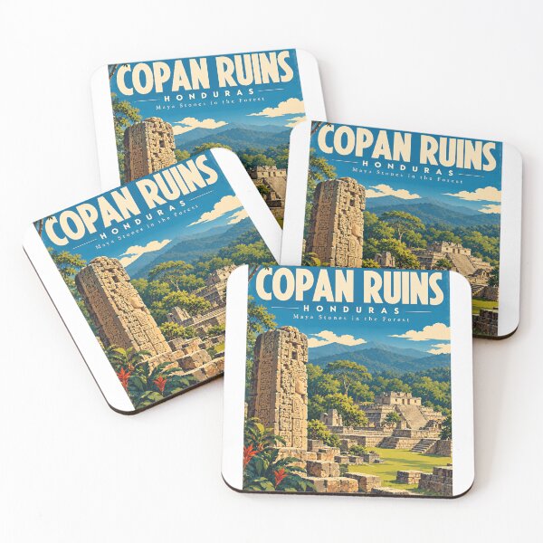 Item preview, Copan Ruins Honduras Maya Stones In The Forest Travel Souvenir Ancient History Archaeology designed and sold by AncientClouds25.