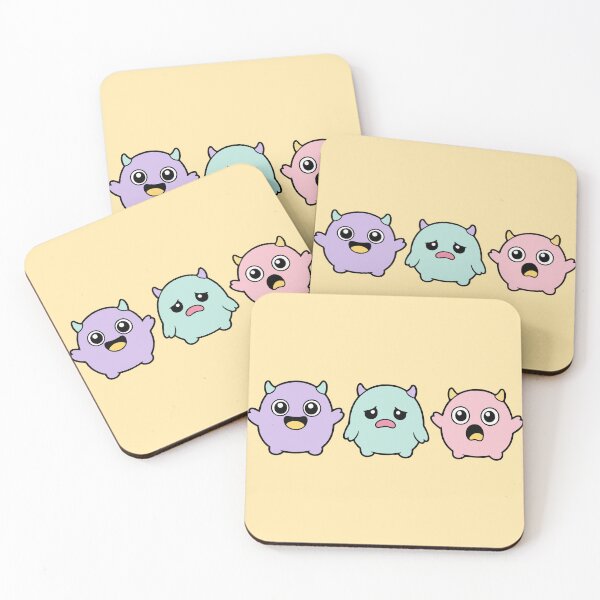 Item preview, Cute Kawaii Monster Moods Sticker Pack  designed and sold by Nadiename.
