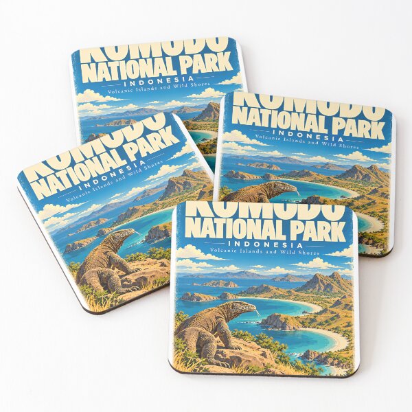 Item preview, Komodo National Park Indonesia Volcanic Islands And Wild Shores Komodo Dragon Travel designed and sold by JasonStars123.