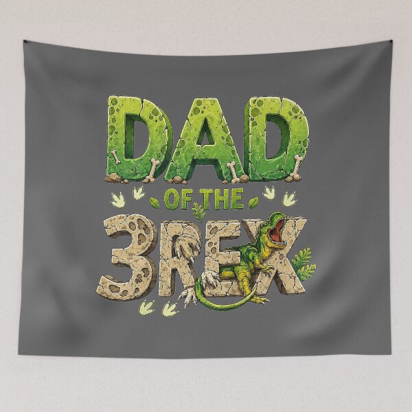 Item preview, Dad of The Three Rex Birthday Dinosaur Family Matching designed and sold by KristineLi.