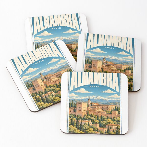 Item preview, Alhambra Spain Historic Landmark Travel Souvenir Granada Destination designed and sold by AncientClouds25.