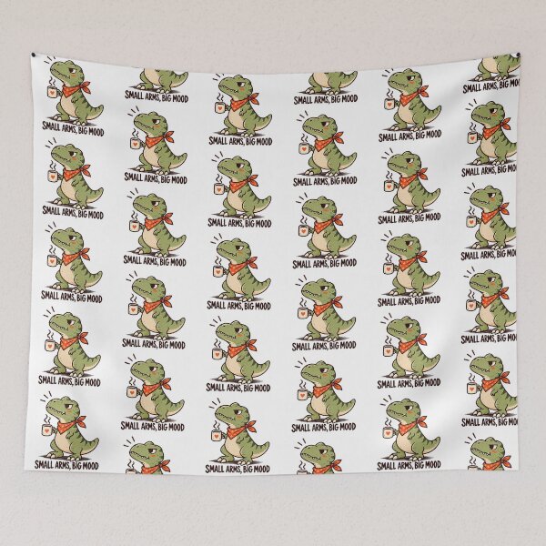 Item preview, Small Arms Big Mood – Funny T-Rex Dinosaur Coffee Design designed and sold by THROUGH-LIFE.