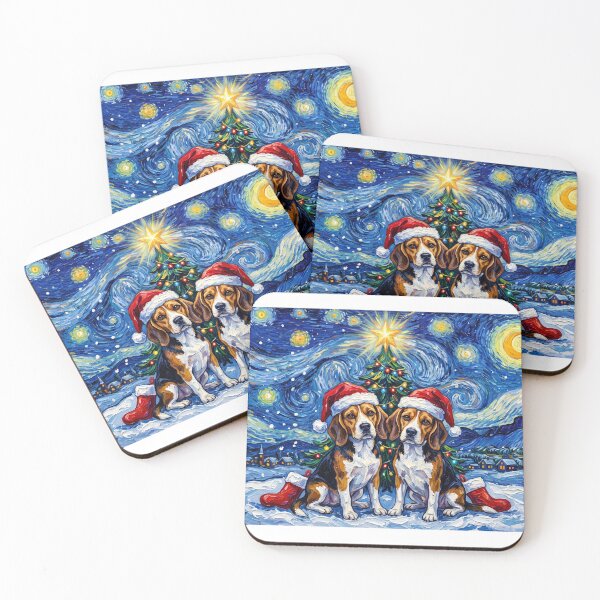 Item preview, Beagles Sitting In Snow designed and sold by Tiffany Roy.