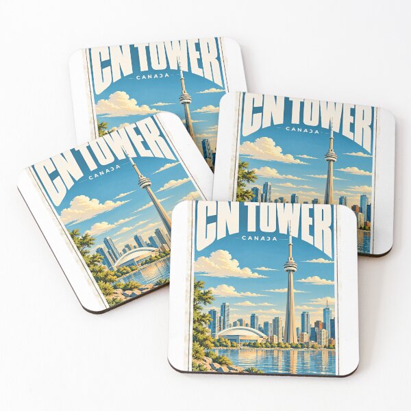Item preview, CN Tower Canada Toronto Landmark Travel Souvenir designed and sold by AncientClouds25.