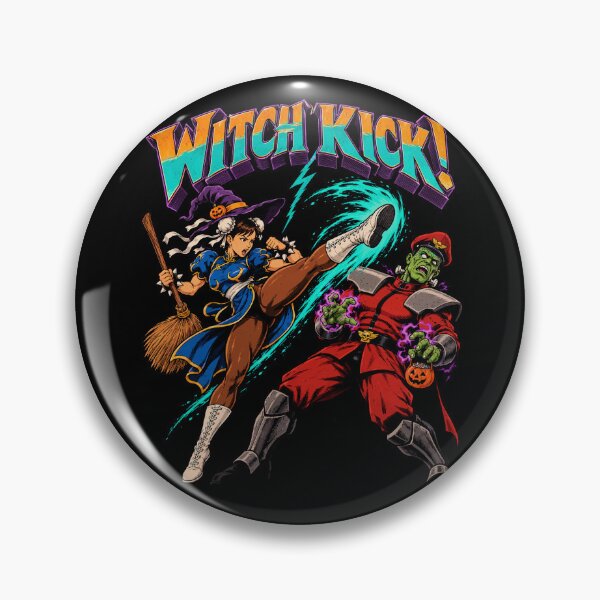 Item preview, Witch Kick! Halloween x Street Fighter  designed and sold by Dark Days Design.