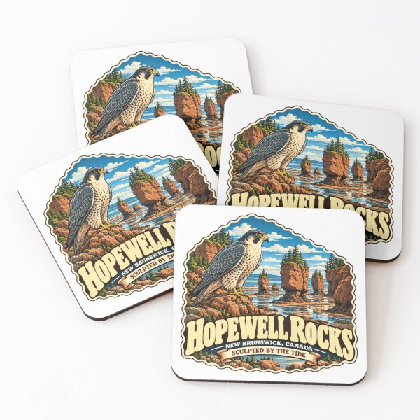 Item preview, Hopewell Rocks New Brunswick Canada Sculpted By The Tide Travel Nature Falcon designed and sold by NeedForParks.