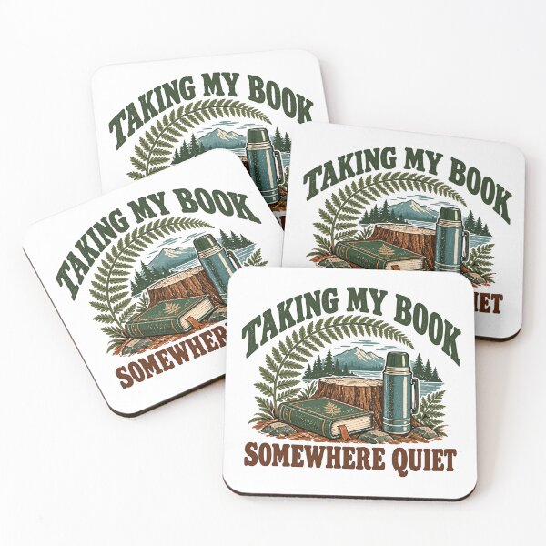 Item preview, Taking My Book Somewhere Quiet Reader Book Lover Nature Solitude Introvert designed and sold by HumansStuck12.