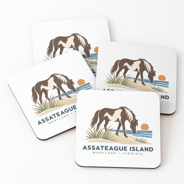 Item preview, Assateague Island Maryland Virginia Wild Horse Beach Travel designed and sold by Simsimah26Parks.
