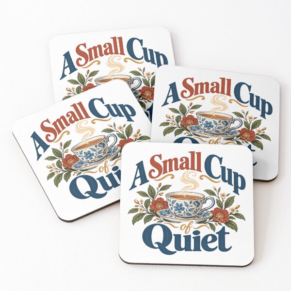Item preview, A Small Cup Of Quiet Introvert Tea Lover Peace Relaxation designed and sold by HumansStuck12.