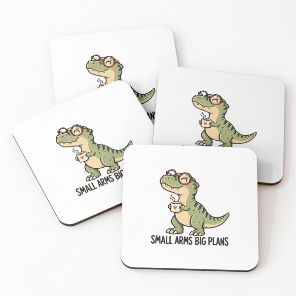 Item preview, Small Arms Big Plans – Cute T-Rex Dinosaur Coffee Design designed and sold by THROUGH-LIFE.