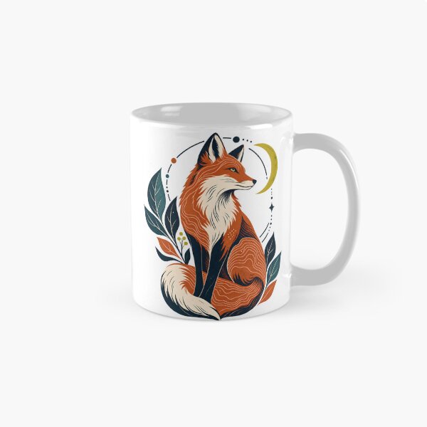 Item preview, Celestial Red Fox Crescent Moon Whimsigoth Cottagecore Wildlife T-Shirt designed and sold by Sobalvarro Art & Apparel.