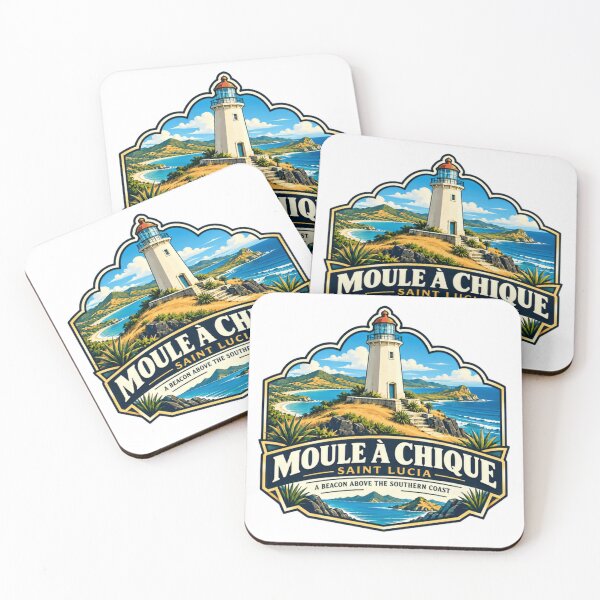 Item preview, Moule À Chique Saint Lucia A Beacon Above The Southern Coast Lighthouse Caribbean Travel Souvenir designed and sold by JonesFlora2025.
