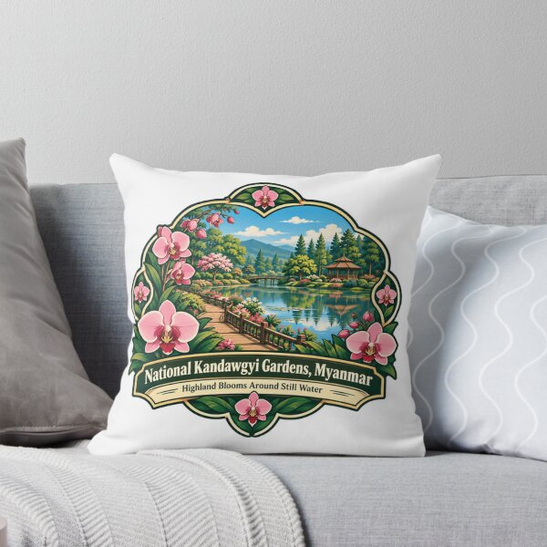 Item preview, National Kandawgyi Gardens Myanmar Highland Blooms Around Still Water Travel Souvenir Garden Lover designed and sold by JonesFlora2025.