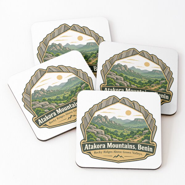 Item preview, Atakora Mountains, Benin Rocky Ridges Above Green Valleys Travel Adventure Souvenir designed and sold by JonesFlora2025.